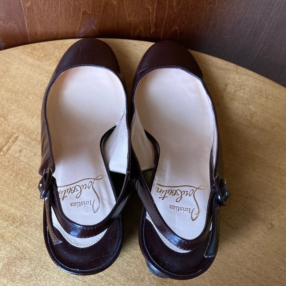 Christian Louboutin Cynthia Slingback Wedge - Picture 5 of 15